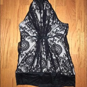 Bebe Lace halter top