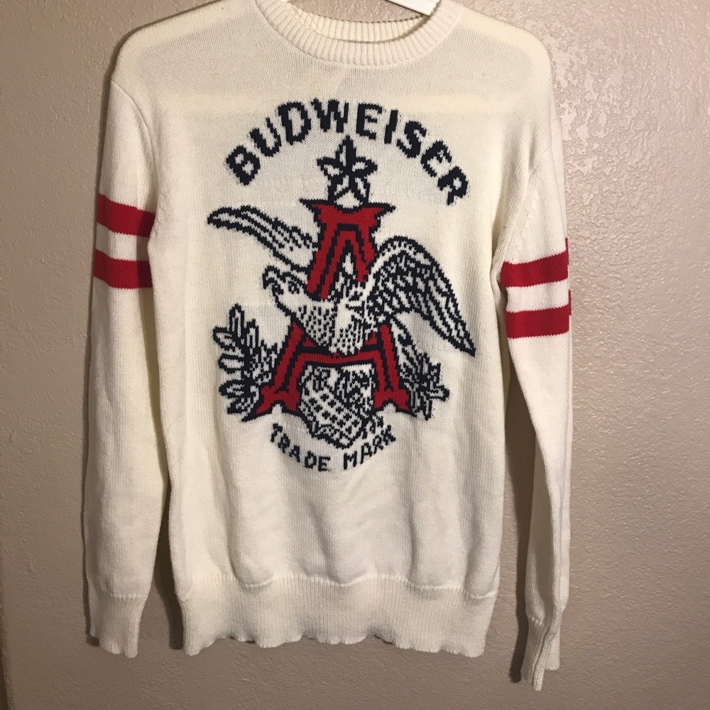 Budweiser Vintage Knit Sweater NWT
