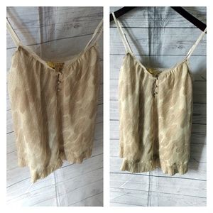 Princess by Vera Wang career sheer tank top Beige