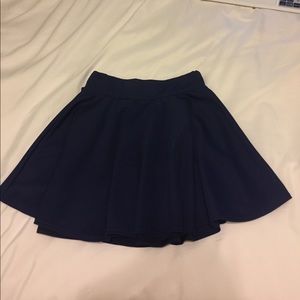 Navy Blue Skater Skirt