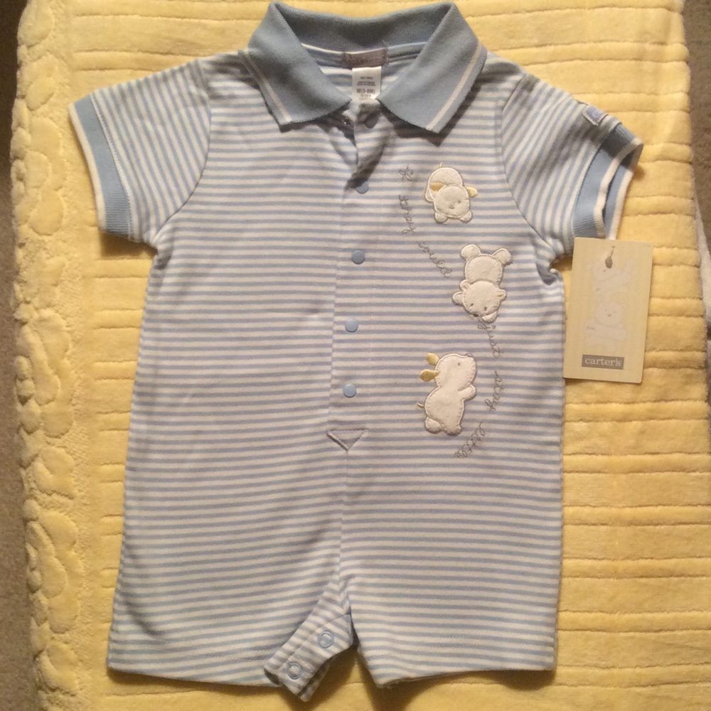 NWT - Carter's play romper -  3-6 mos