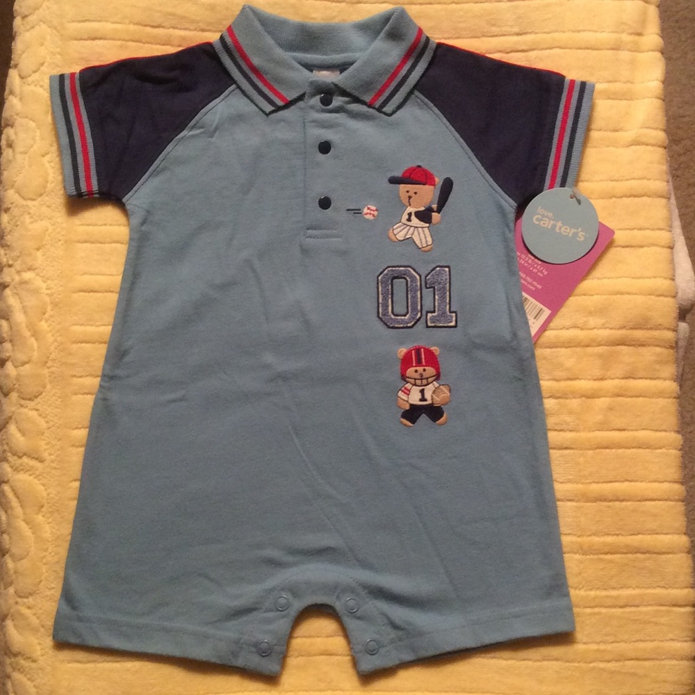 NWT - Infant Little Sport" romper by Carter's