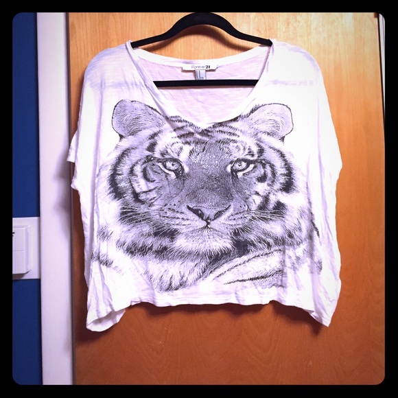 DONATED Forever 21 tiger top - Picture 1 of 3