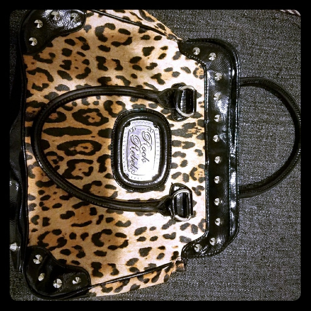Leopard print purse