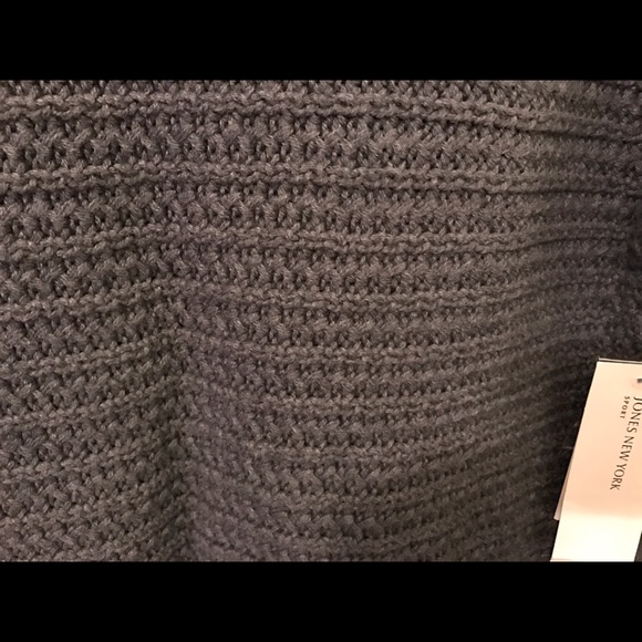Jones New York Dark Grey Sweater Size XL NWT - Picture 2 of 2