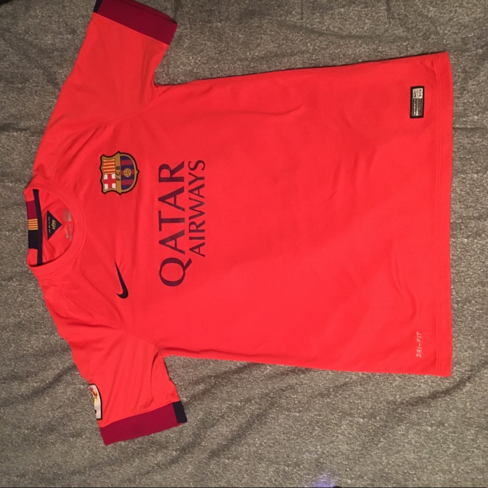 Nike FC Barcelona away 14/15 (Neon Orange) Dri-Fit