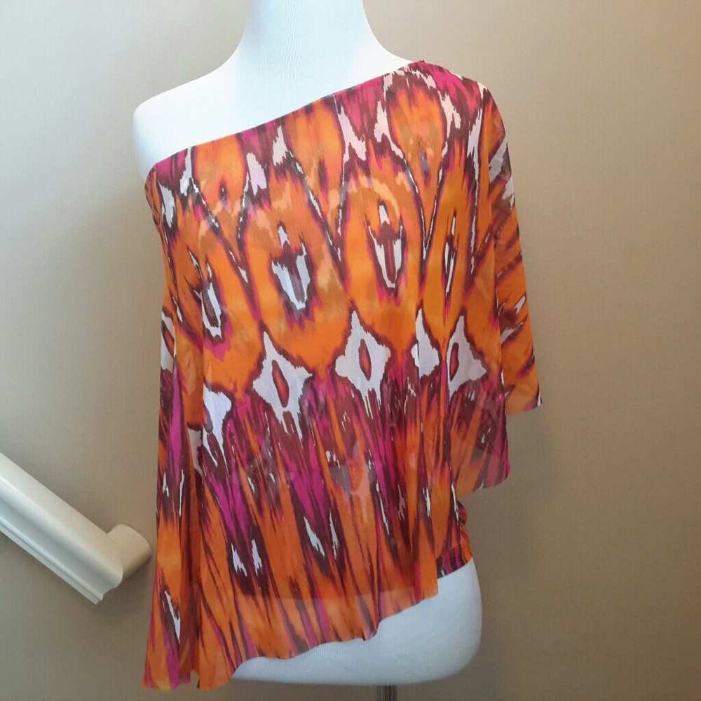 INC Petite Fun Off Shoulder Top