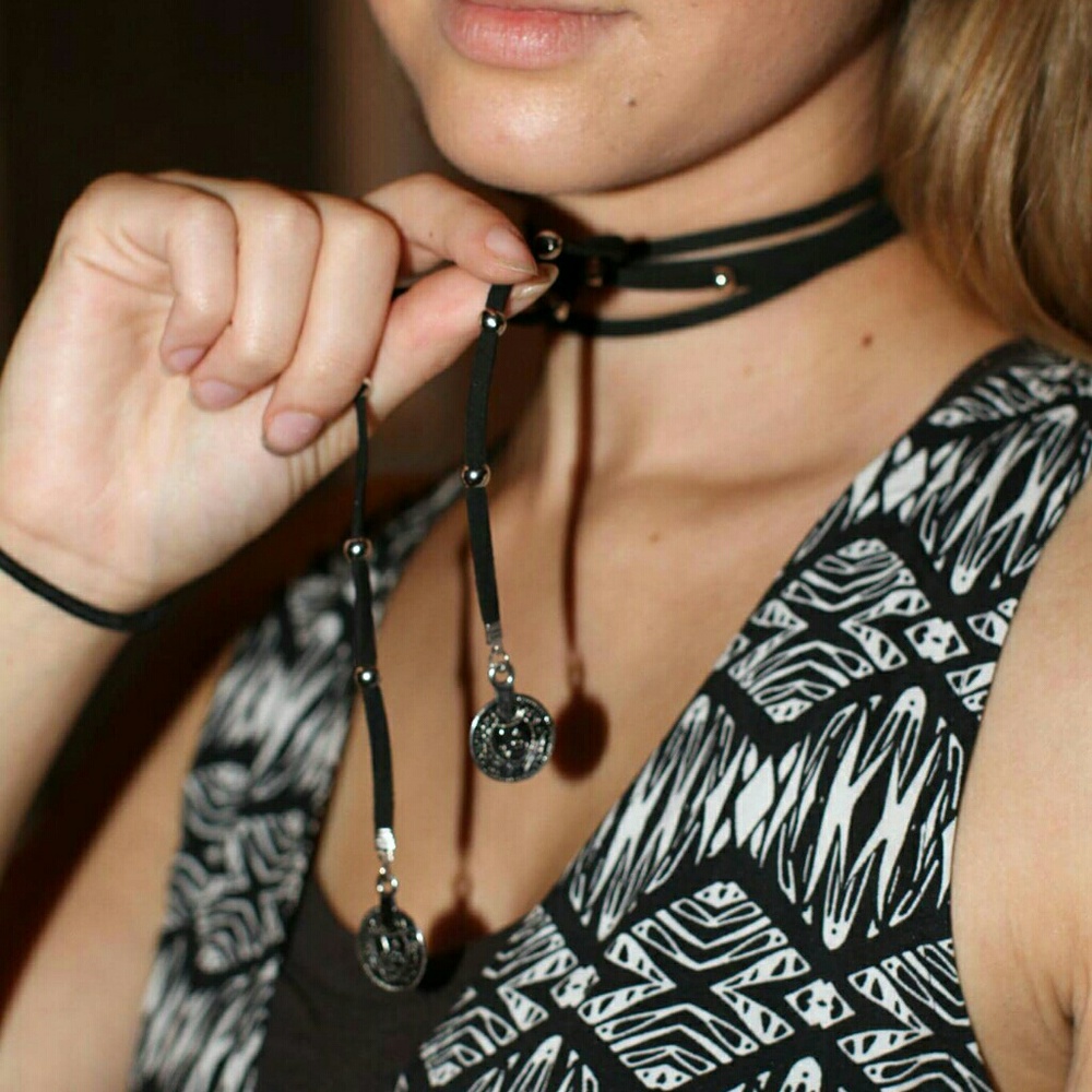 Brown Choker Faux Coins - Picture 6 of 8