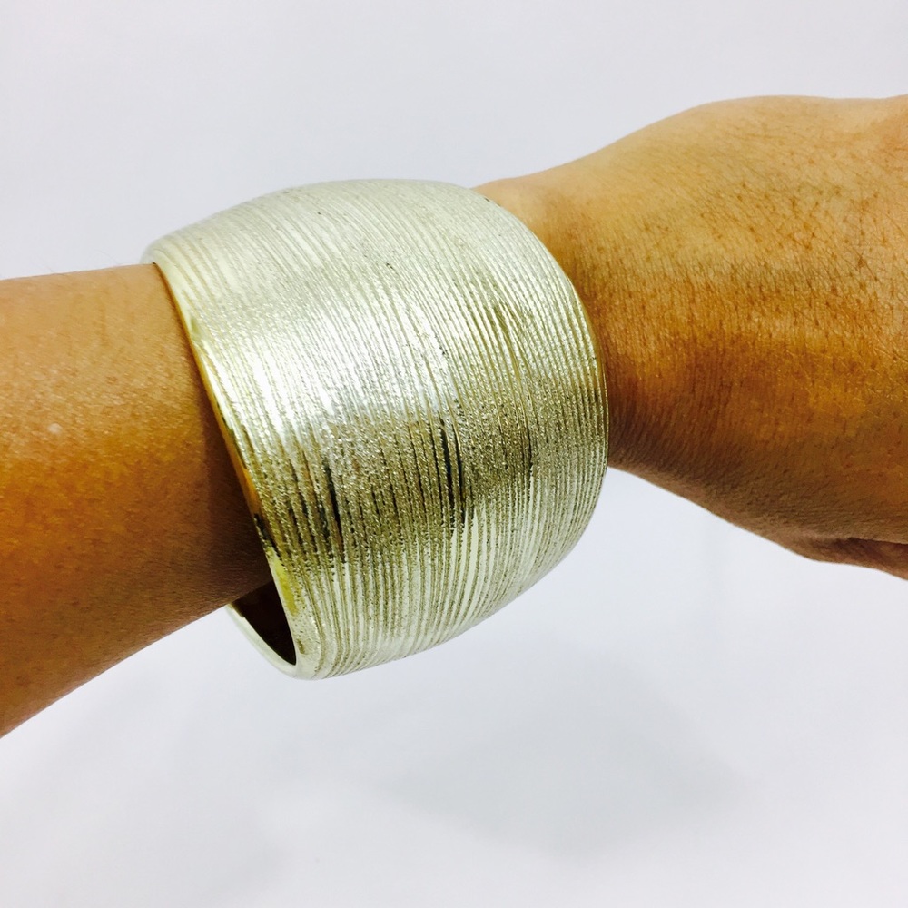 Wide Gold Cuff Bracelet