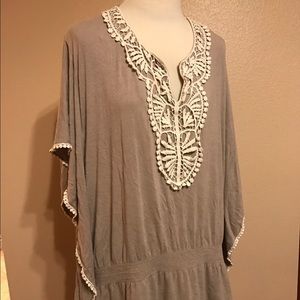 Woman's Crochet Trim Tunic