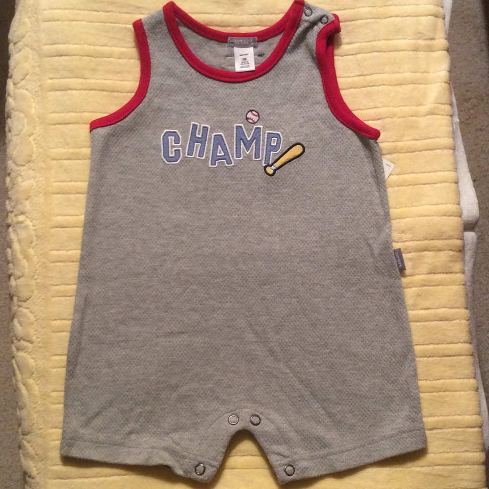 NWT -  Carter's Infant "baseball champ" romper