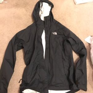 Black North Face Rain Jacket
