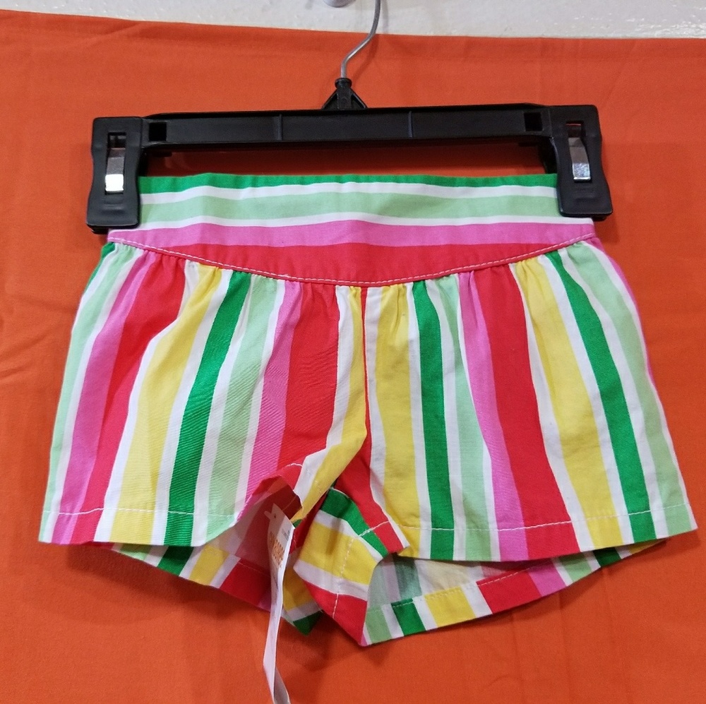 Candy Stripe Pull On Shorts size 12-18 months