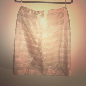 Raw silk designer pencil skirt. Perfect condition.