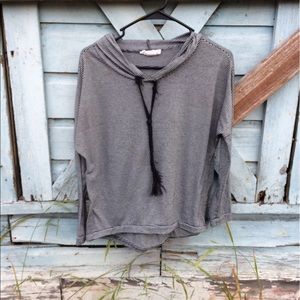 striped light hoodie