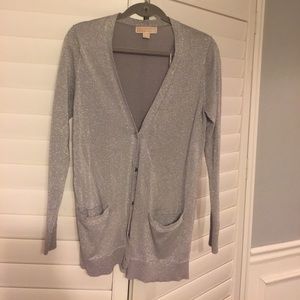 Grey shimmer cardigan