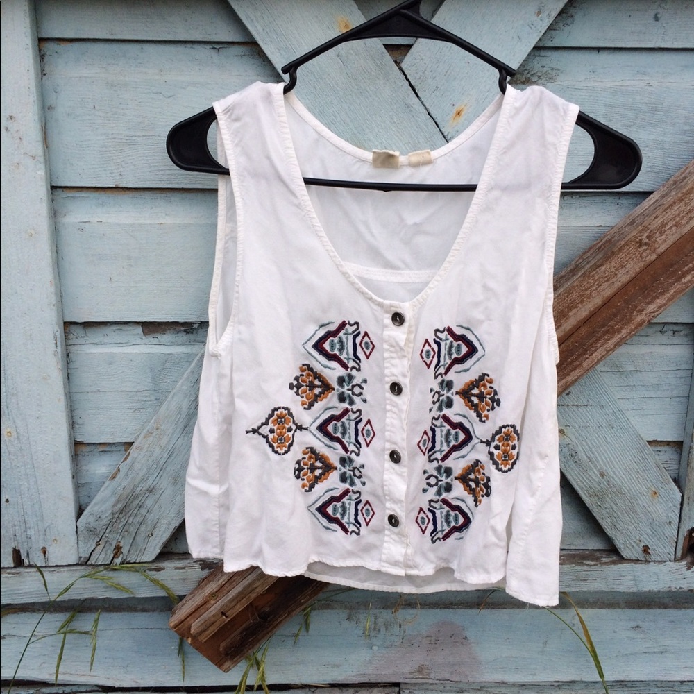 bohemian style crop top