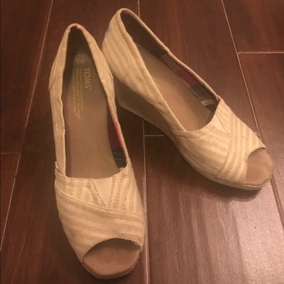 Toms Striped Wedges - Picture 1 of 5