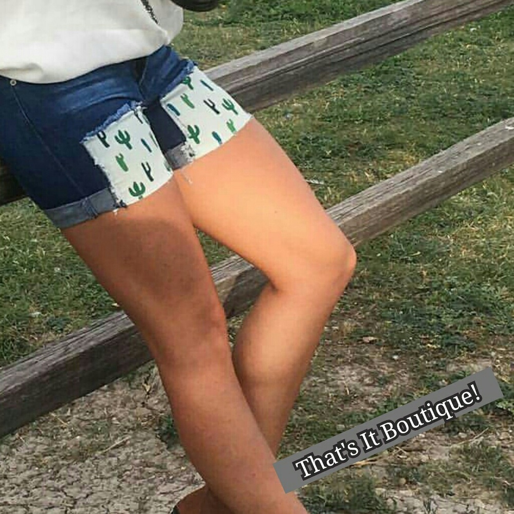 🌵 cactus shorts sizes 4-14