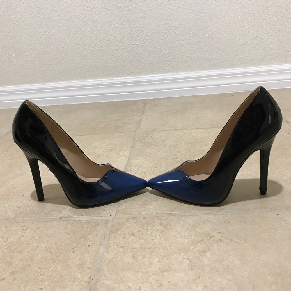 Blue black JustFab pump
