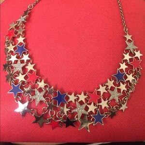 Red, White, & Blue Star necklace