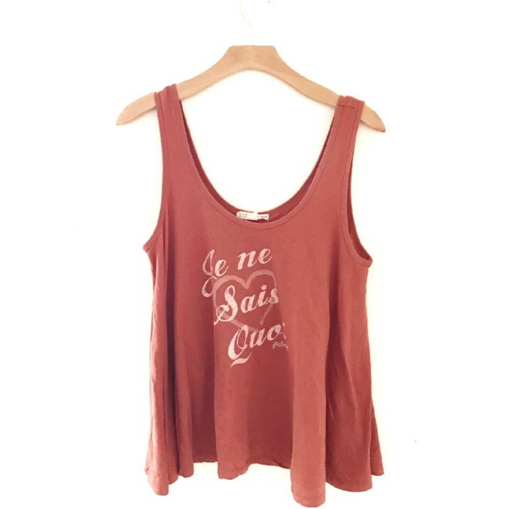 Billabong graphic flowy tank top