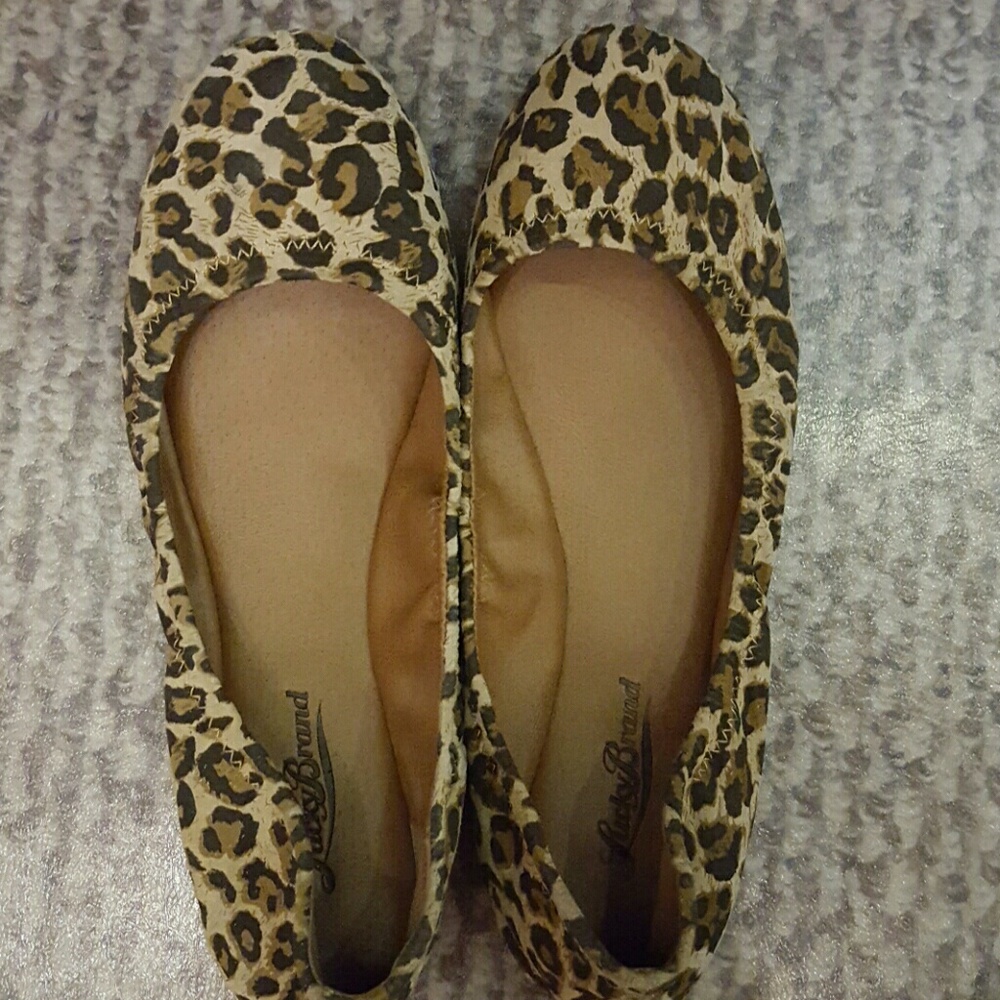 LAST CALL-Lucky Brand flats cheetah print