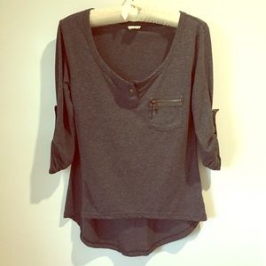Grey Long Sleeve T Shirt