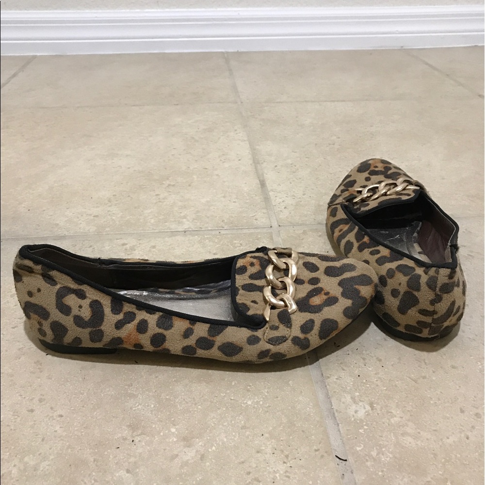 Cheetah print flats