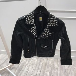 STUDDED LEATHER JACKET