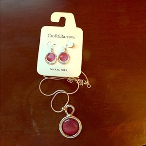 Croft&Barrow matching earrings and necklace