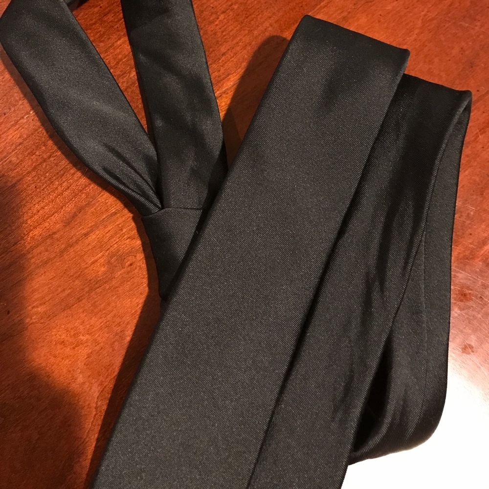 Silk black tie