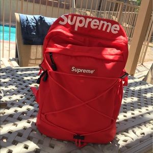 Supreme backpack red