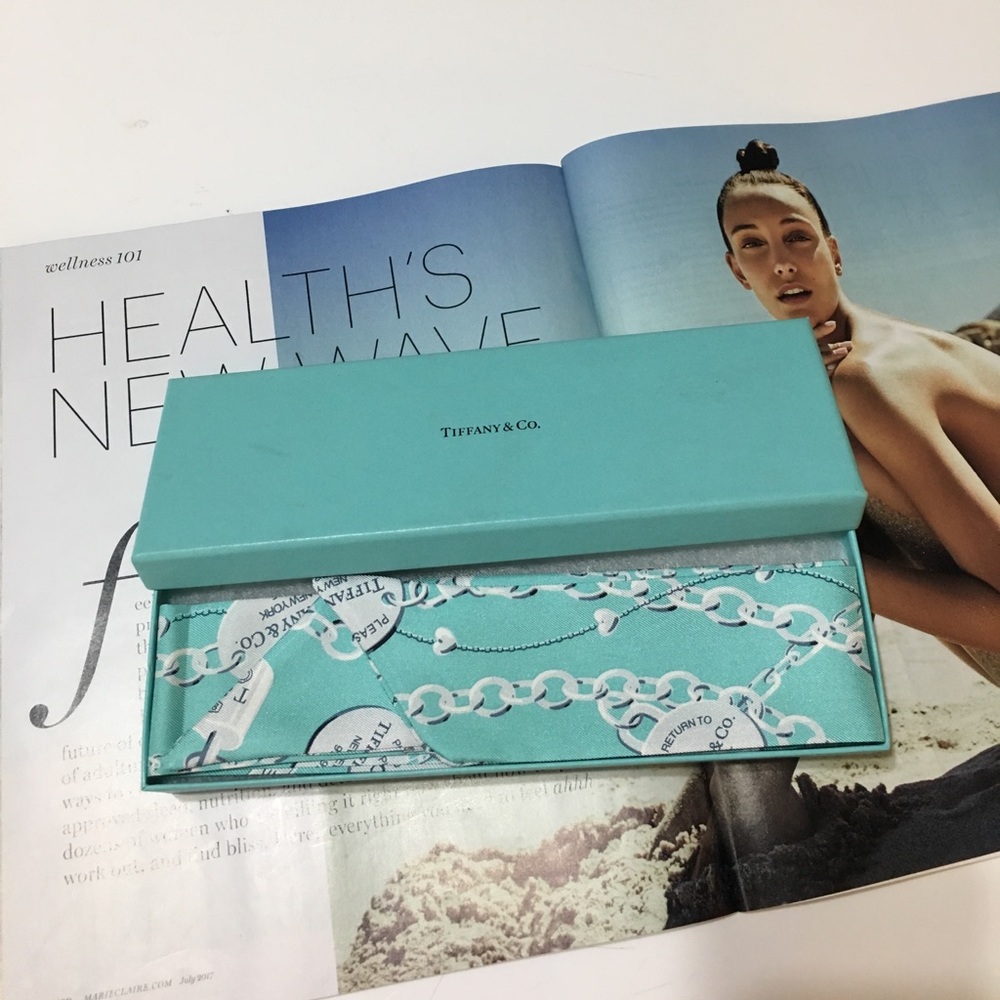 authentic Tiffany & Co. silk scarf