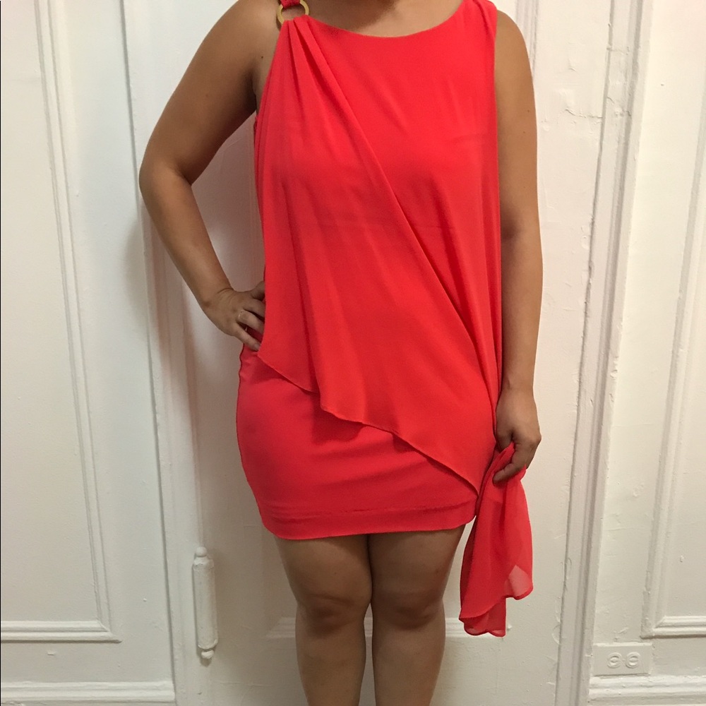 Bebe Red-Orange Dress