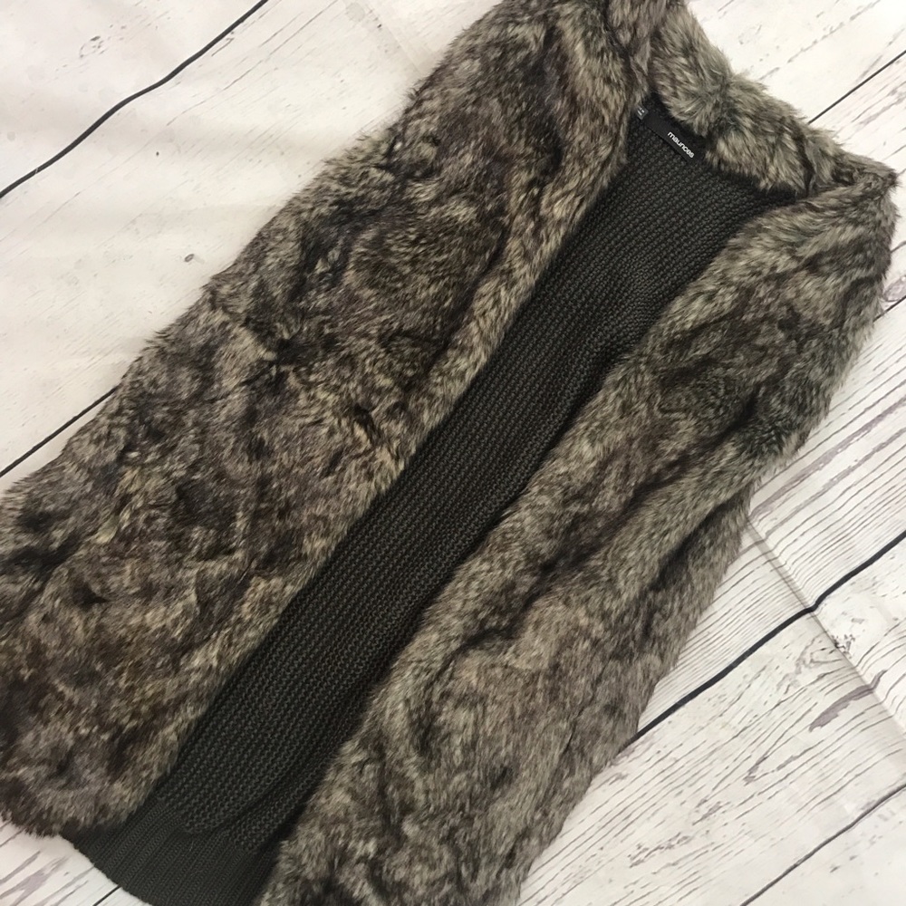 Fur and Knit Vest