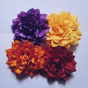 Pinup Rockabilly Dahlia Hair Clip Accessories 4