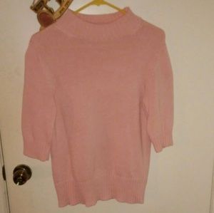Crew neck pink shirt