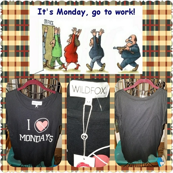 Wildfox "I hate Mondays" Tee - Picture 3 of 4