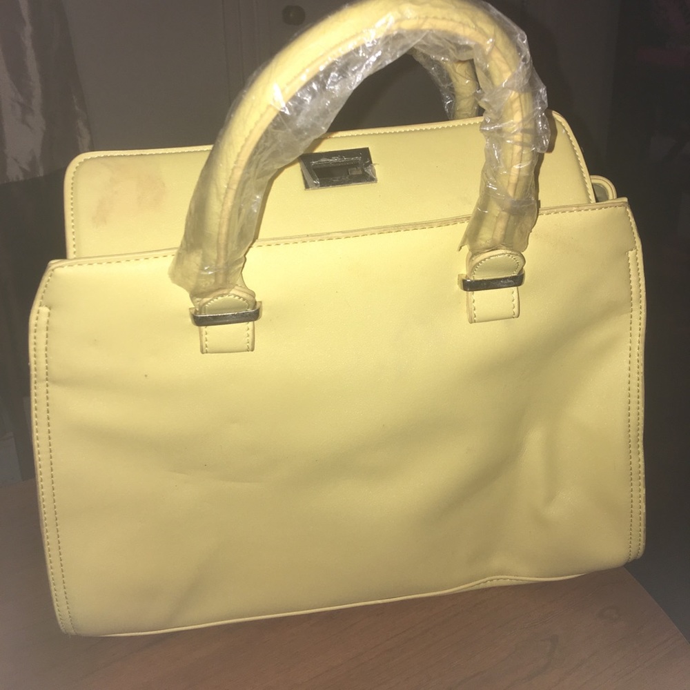 Shoedazzle yellow bedazzled satchel - Picture 3 of 6