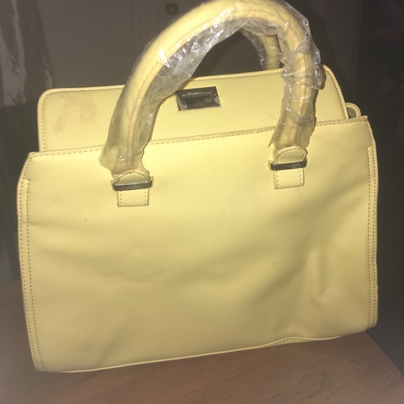 Shoedazzle yellow bedazzled satchel - Picture 3 of 6
