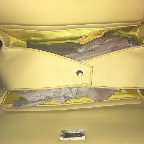 Shoedazzle yellow bedazzled satchel - Picture 5 of 6