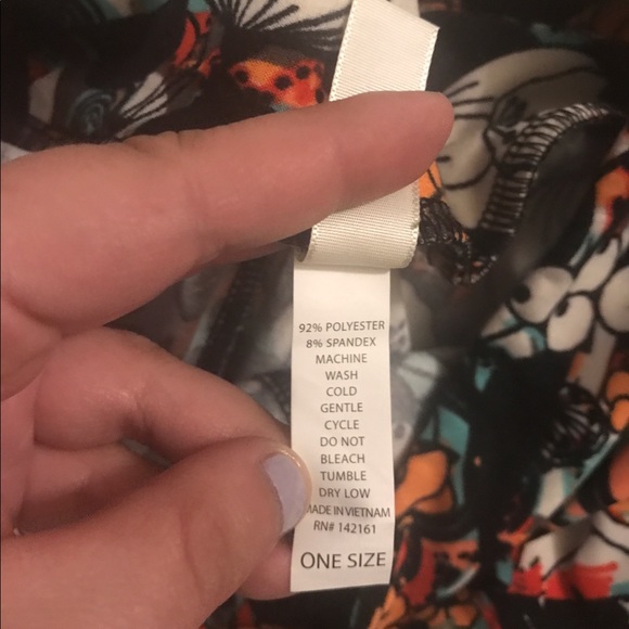 Lularoe OS floral leggings - Picture 3 of 3