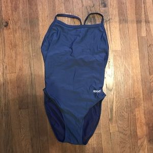 Navy blue Sporti competitive/lifeguard swimsuit