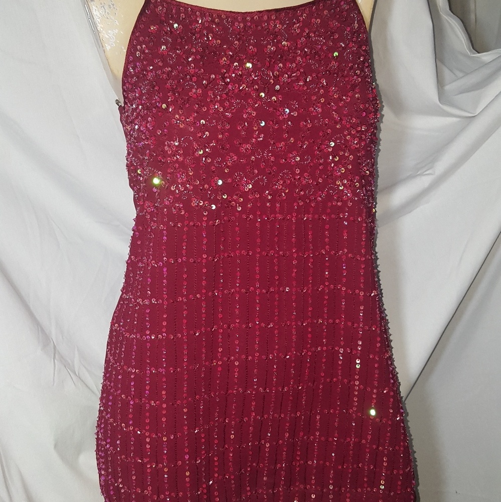 XS tailored beaded spaghetti straps ethnic attire