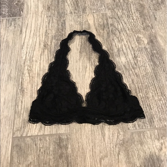 Boutique Other - Black Lace Halter Top Bralette