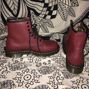Cherry red 101 smooth dr.Martens size 8