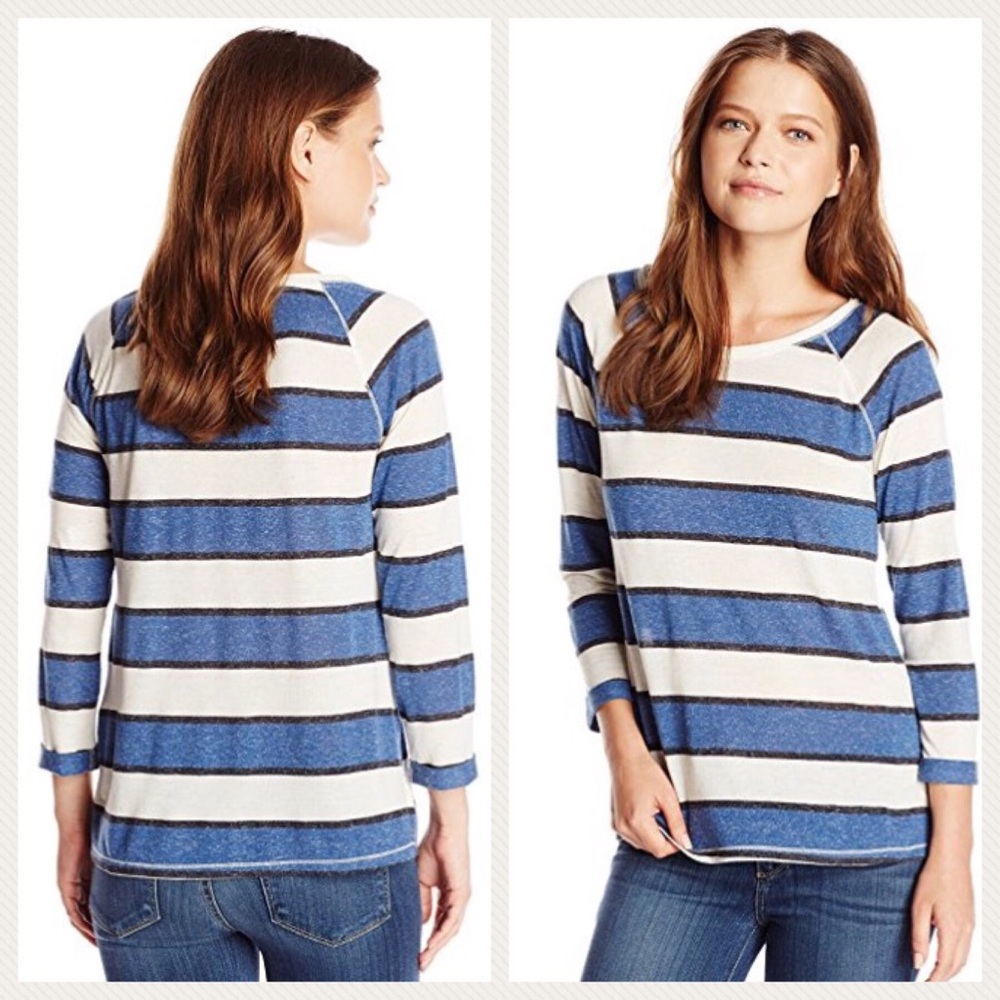 NWOT Lucky Brand Women's Stripe Raglan Top, Small