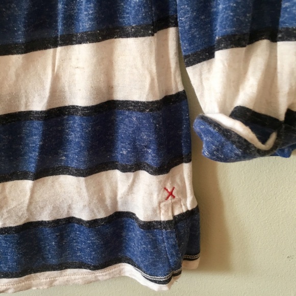 NWOT Lucky Brand Women's Stripe Raglan Top, Small - Picture 3 of 3