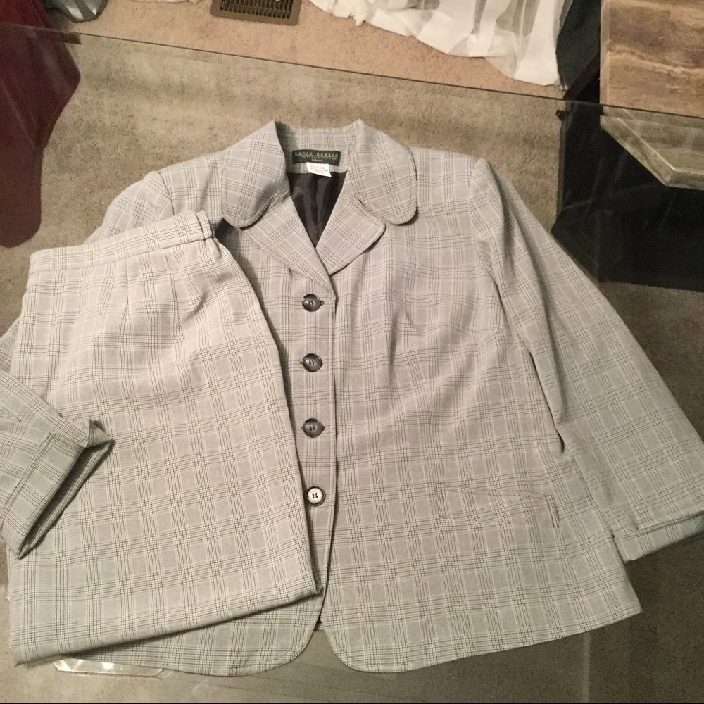 Grey Plaid Suit